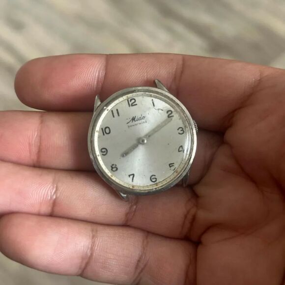 Vintage 70s Mido Powerwind Watch - Picture 1 of 5